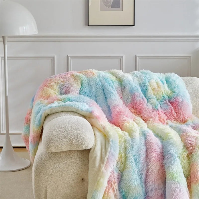 Indulge in Comfort with Our 2025 Double Mink Fleece Coral Fleece Blanket - Perfect for Cozy Evenings!